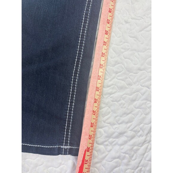 Nine West Blue Jeans Rhinestone Pocket Size 12 - Picture 5 of 5